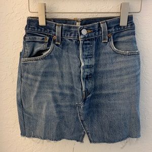 Vintage Levi’s denim skirt in dark wash